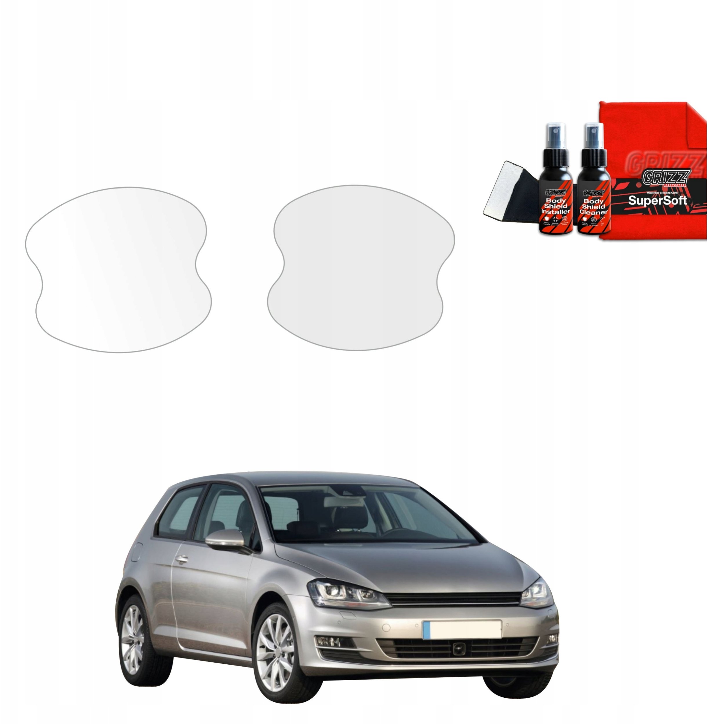 GrizzGlass pod klamki BodyShield do Volkswagen